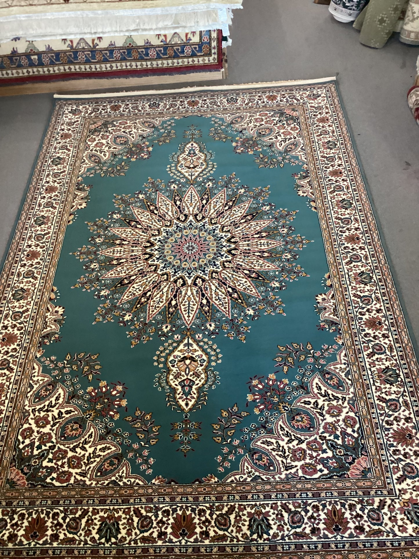 6’7 X 9’9 Blue Isfahan Rug