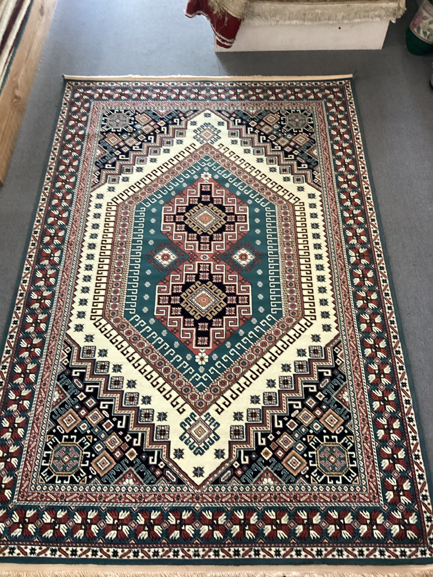 6’7 X 9’9 Blue Isfahan Rug