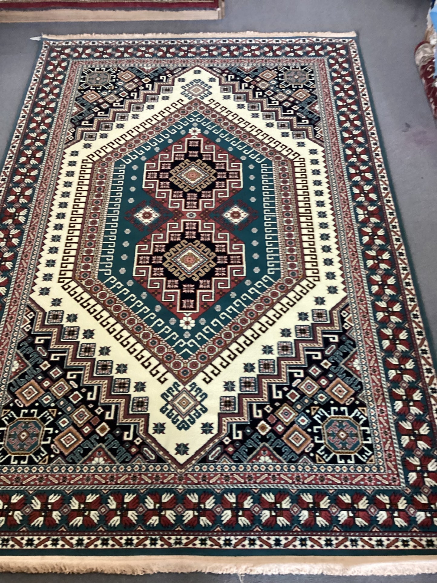 6’7 X 9’9 Blue Isfahan Rug
