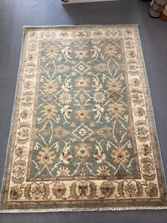 6 X 8’10 Blue Turkish Oushack Rug