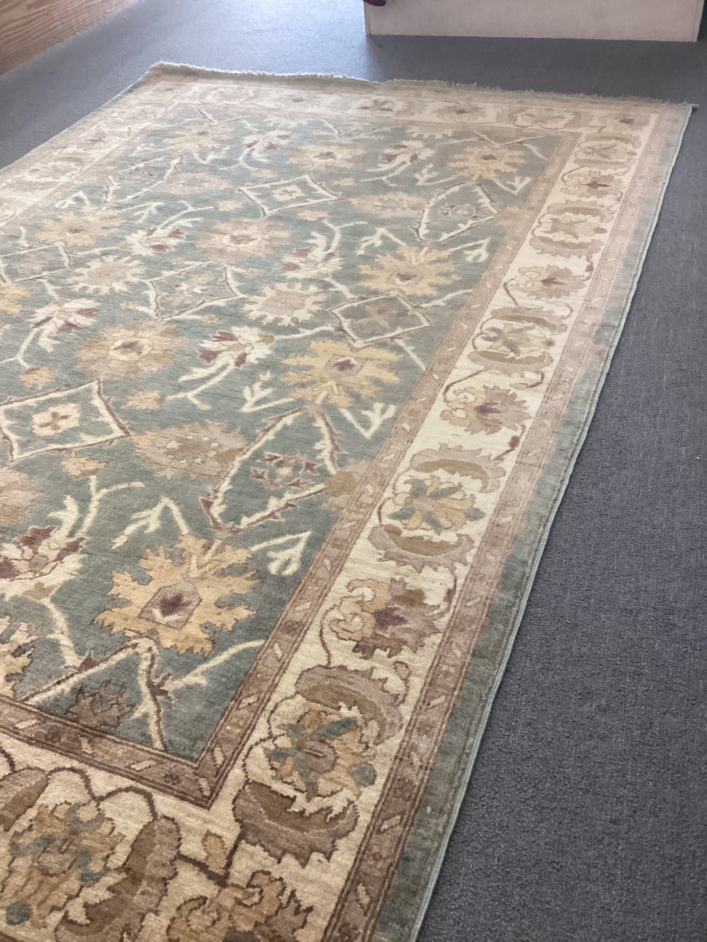 6 X 8’10 Blue Turkish Oushack Rug