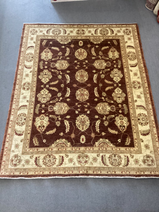 6’5 X 8 Brown Turkish Oushack Rug