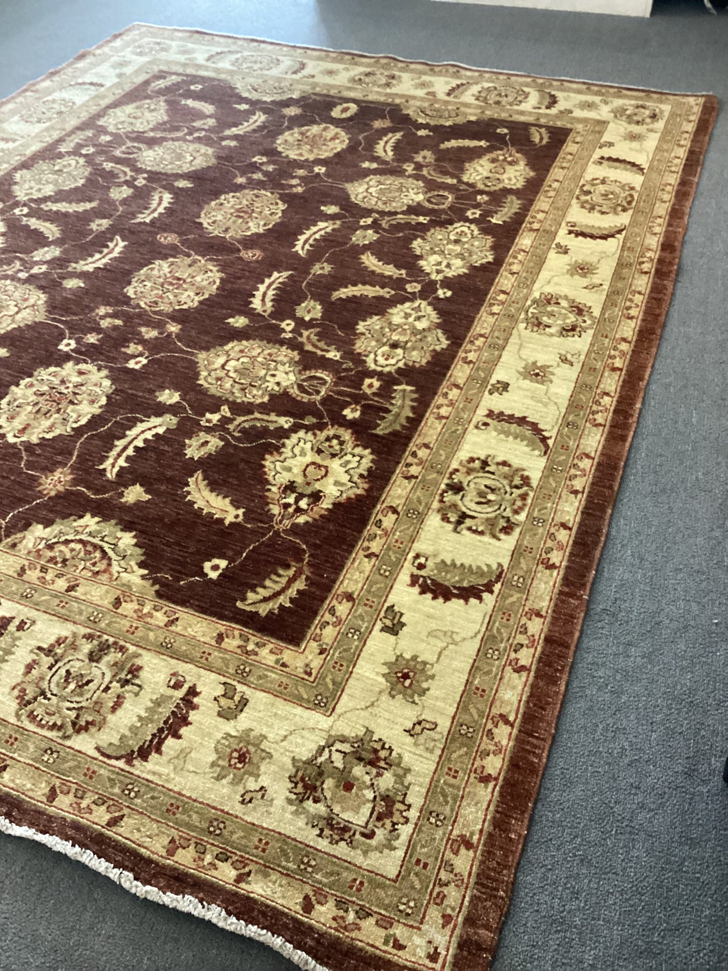 6’5 X 8 Brown Turkish Oushack Rug