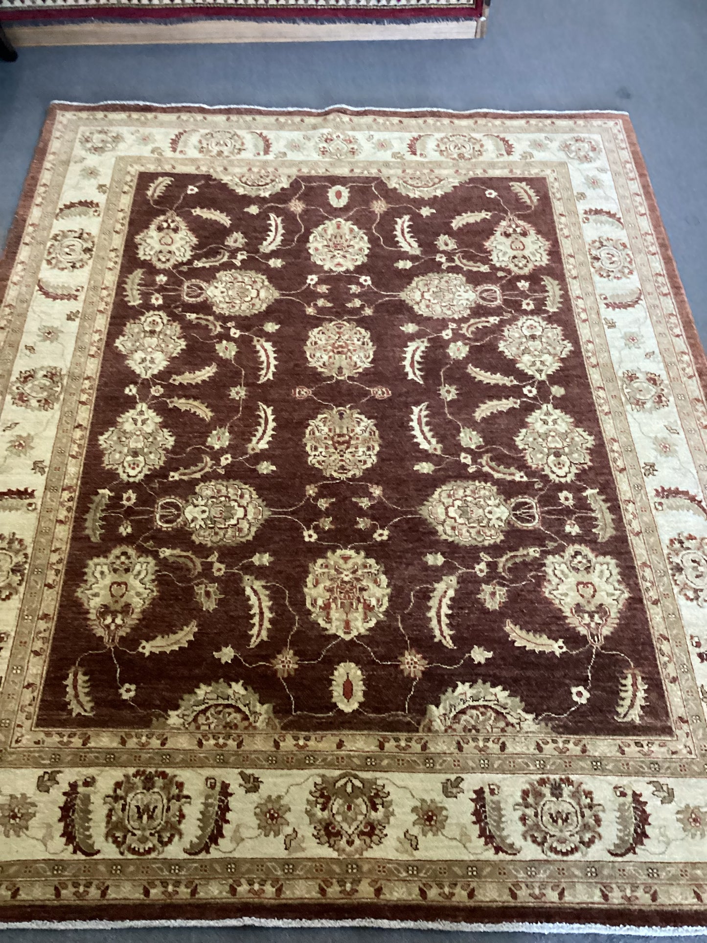 6’5 X 8 Brown Turkish Oushack Rug