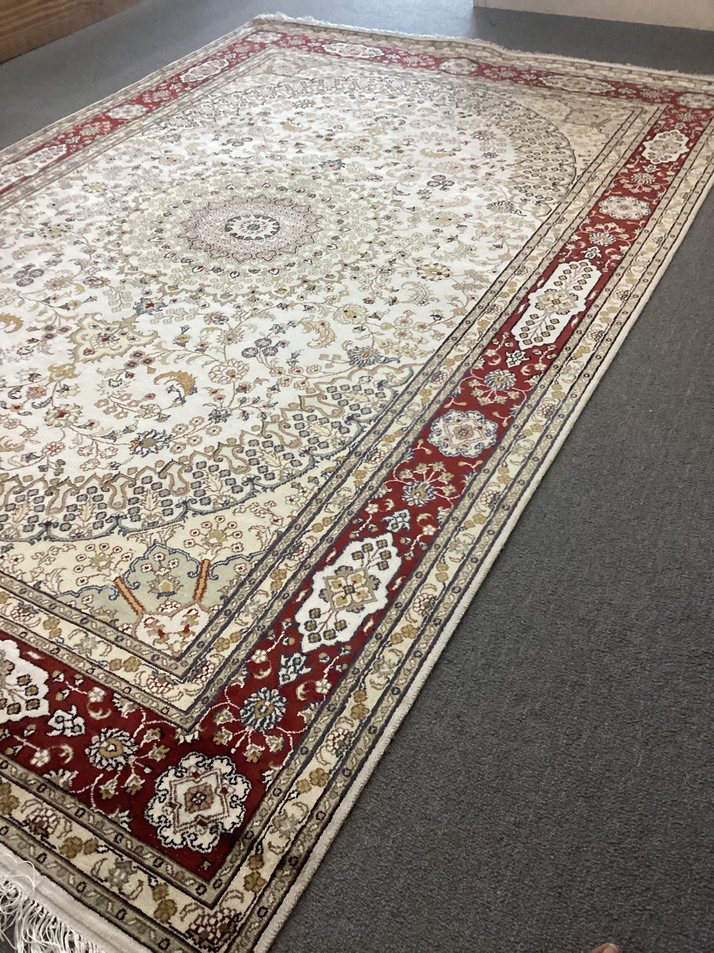 6 X 8’9 Silk Tabriz Rug