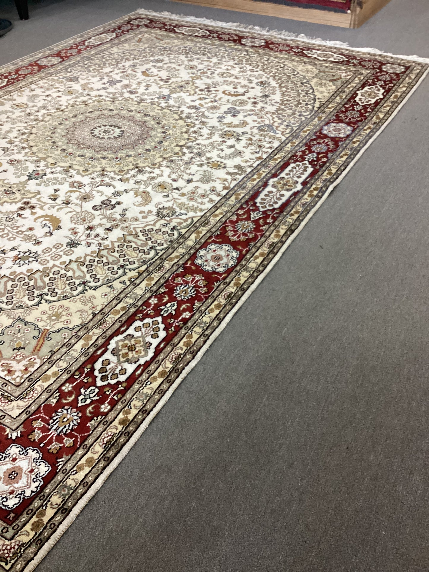 6 X 8’9 Silk Tabriz Rug