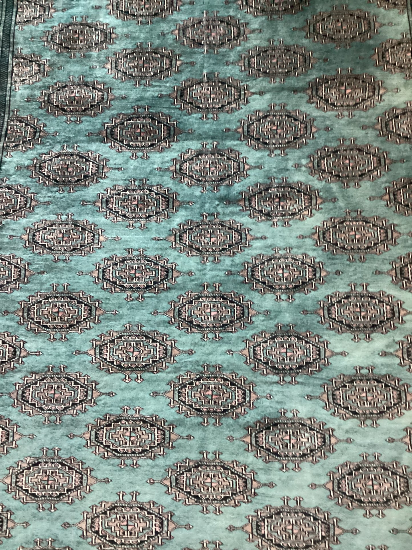 5’1 X 7’10 Green Bokahara Rug