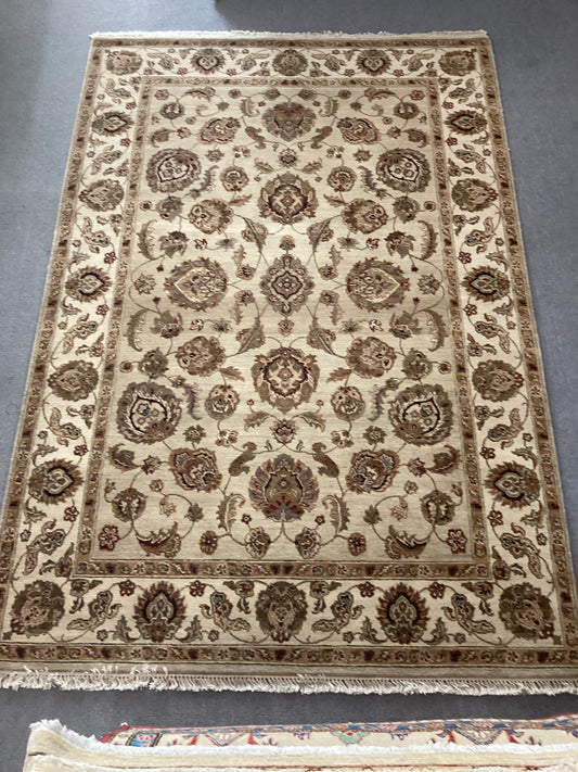 6’1 X 9 Brown Tabriz Rug