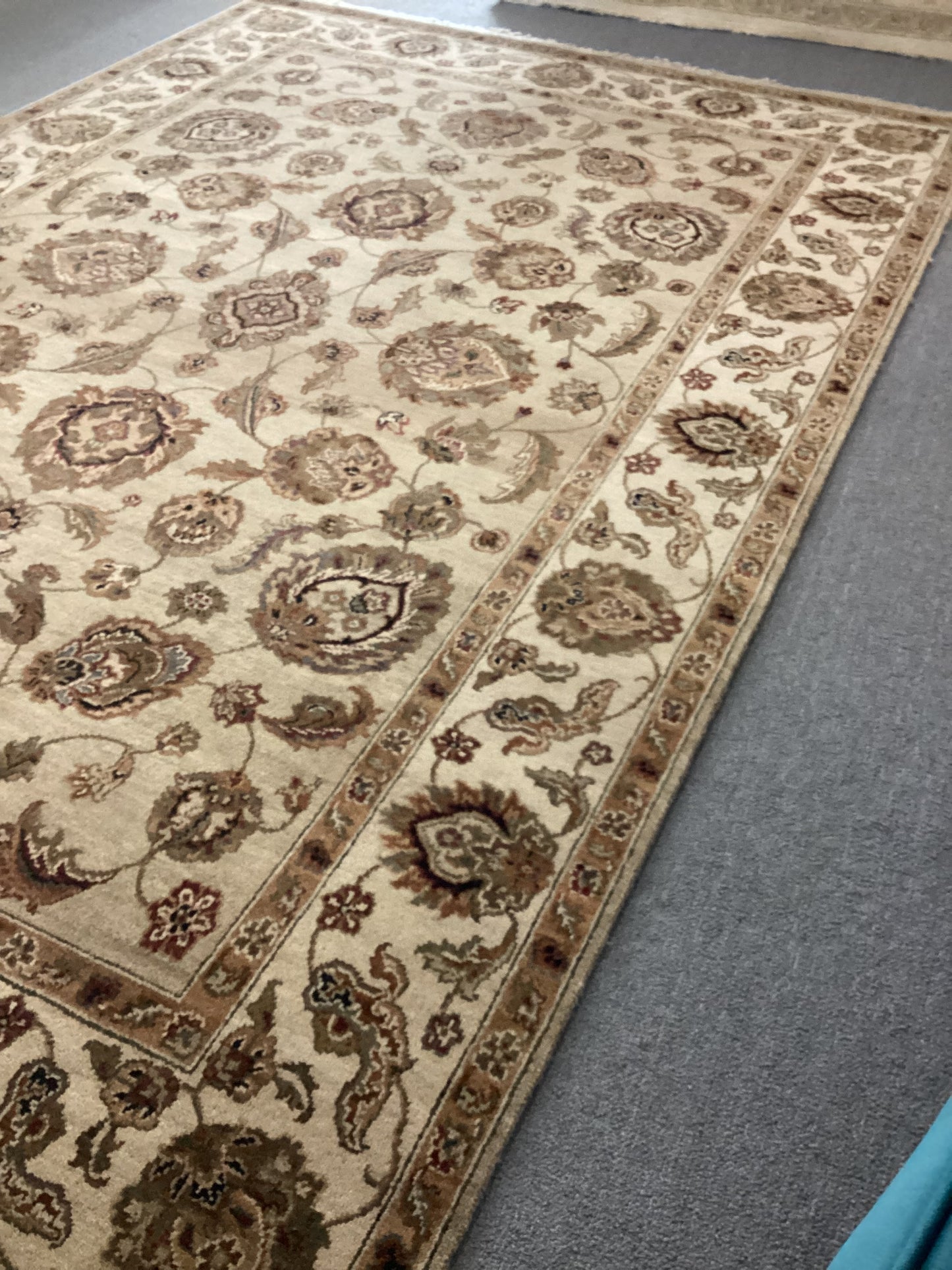 6’1 X 9 Brown Tabriz Rug