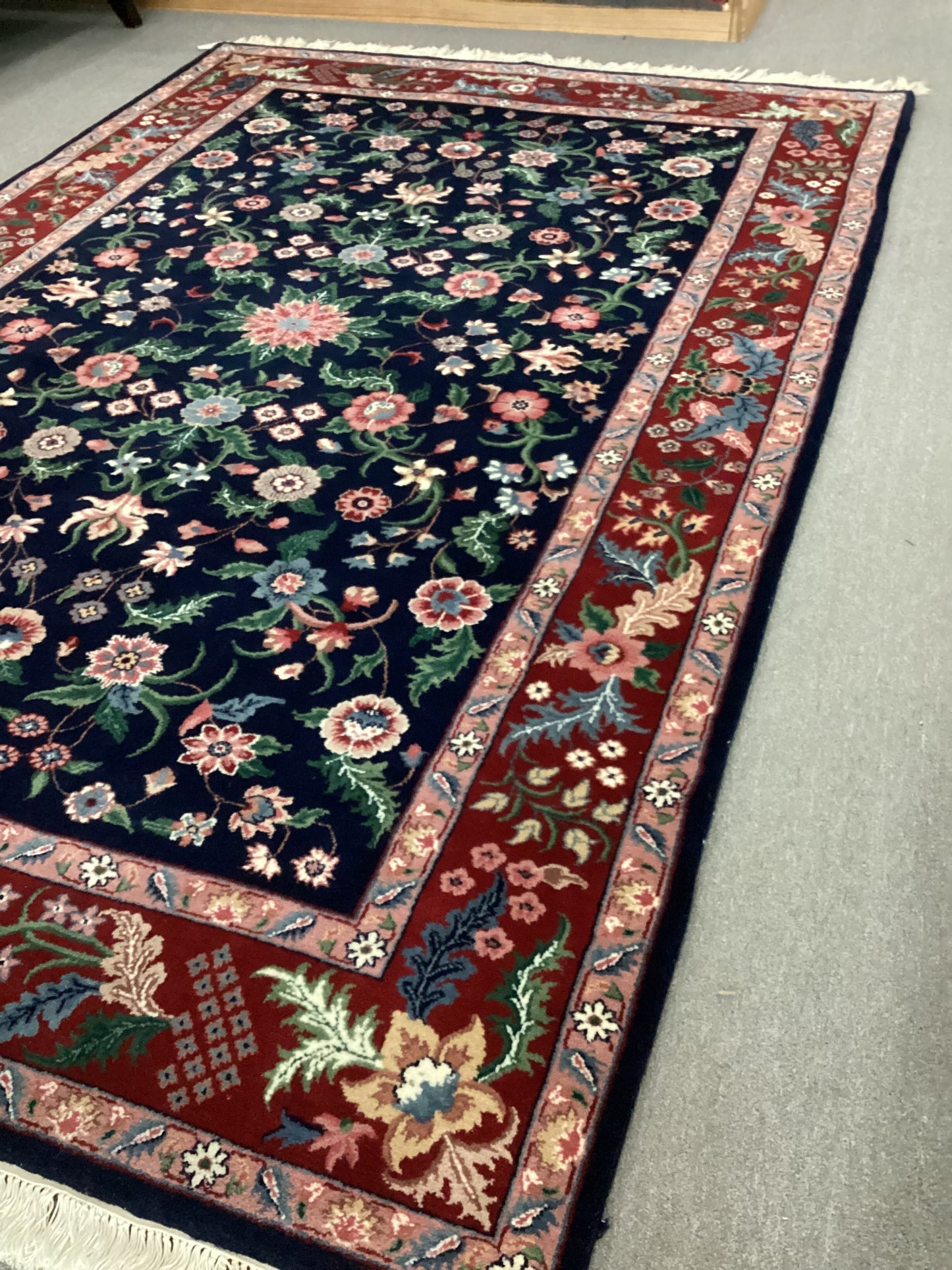 5’11 X 9 Red Indo Persian Rug