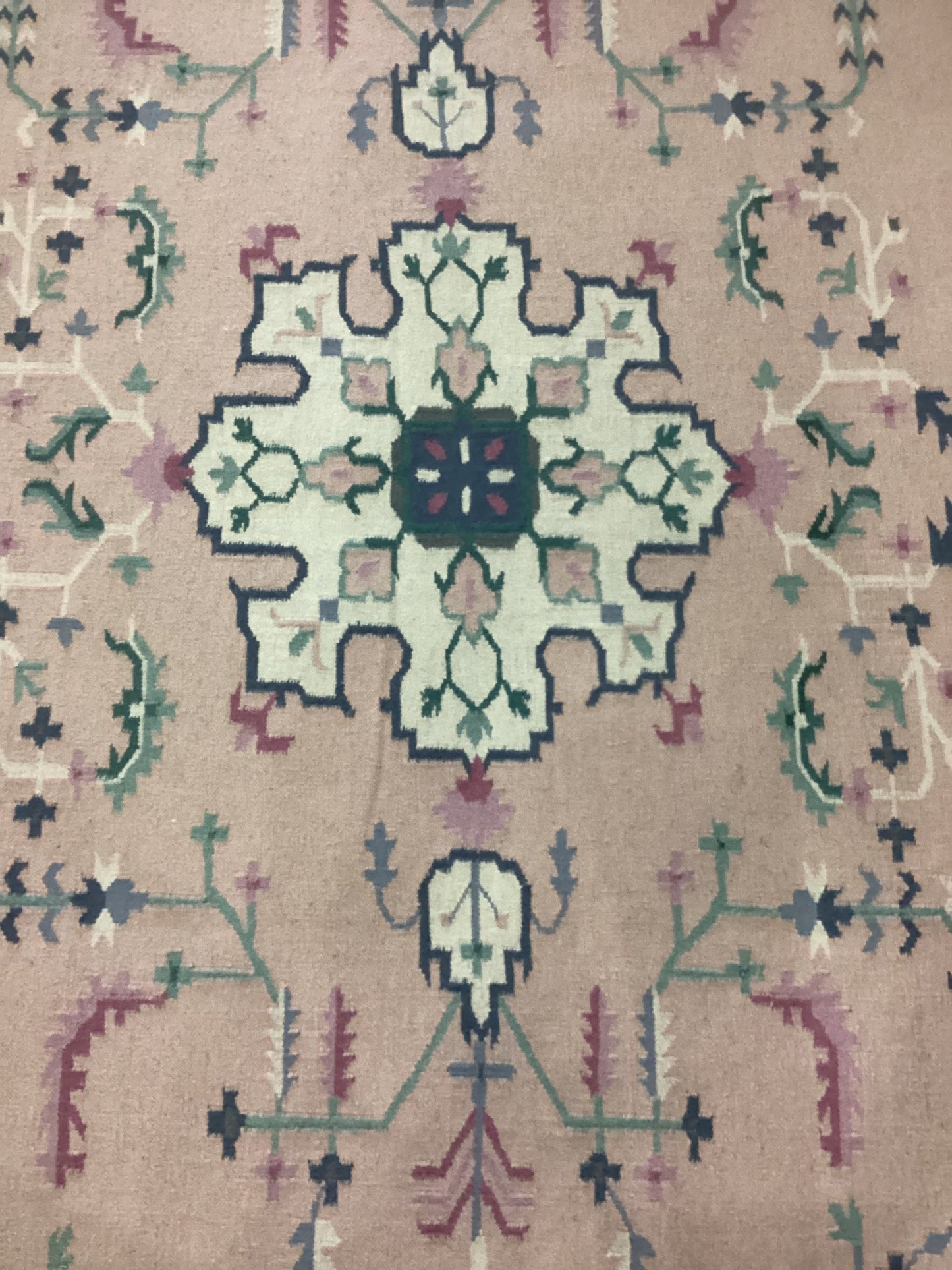 6 X 9’1 Pink Dhurrie Rug