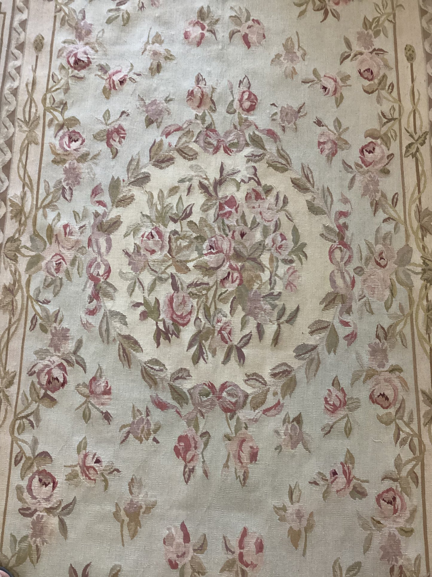 6 X 9 Beige French Abusson Tapesty