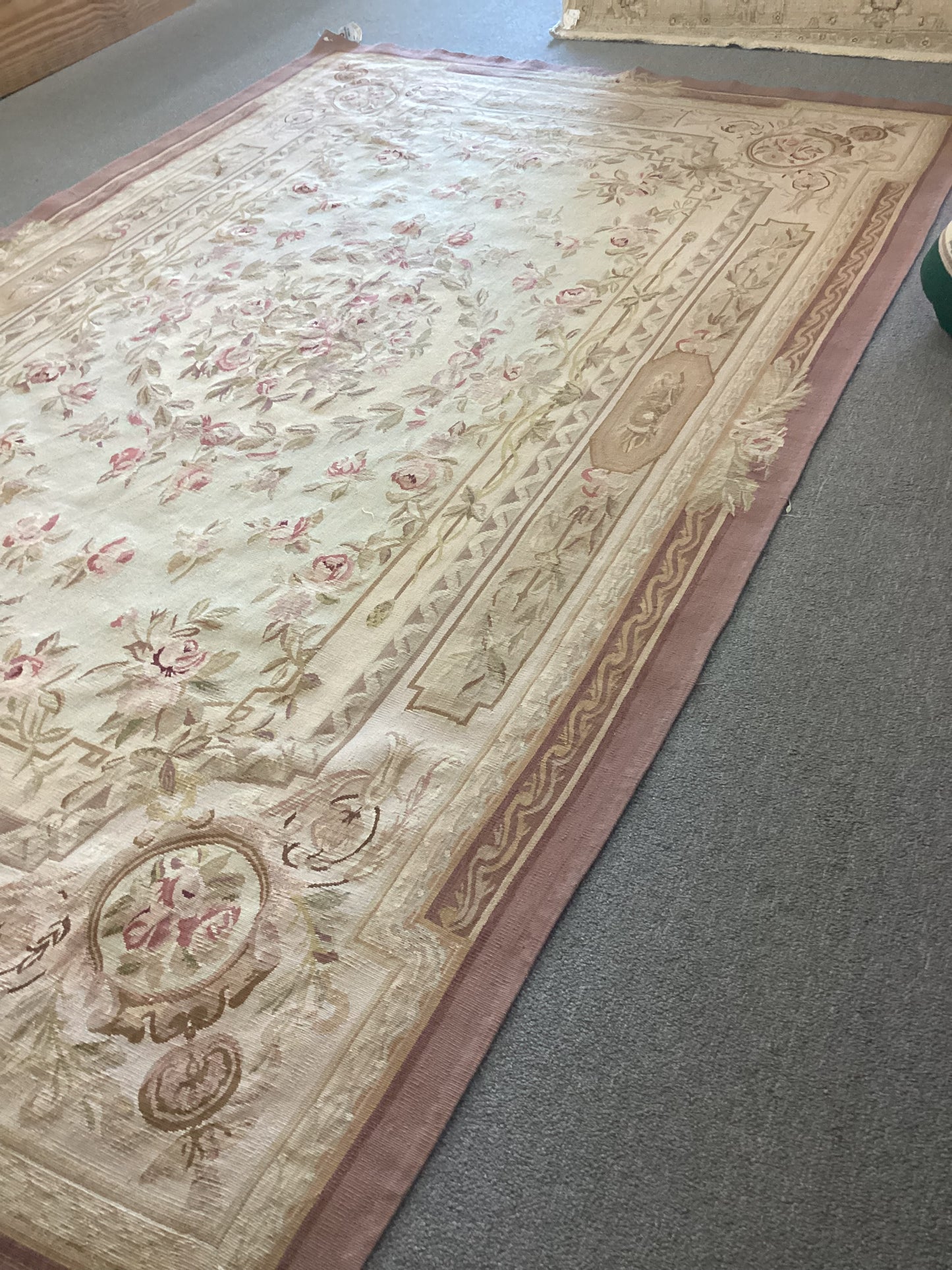 6 X 9 Beige French Abusson Tapesty