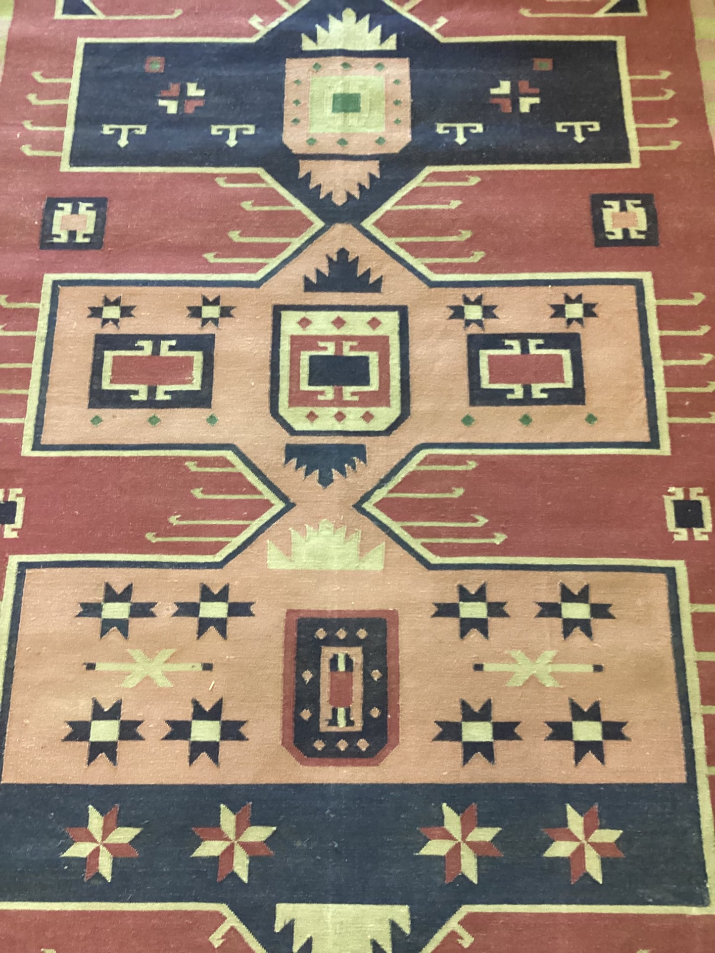 6 X 9 Pink Cotton Dhurrie Rug